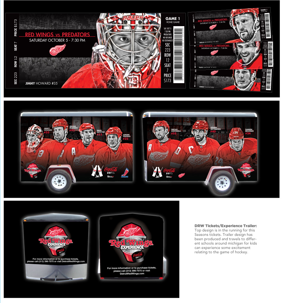 Red Wings Trailer wrap & tickets